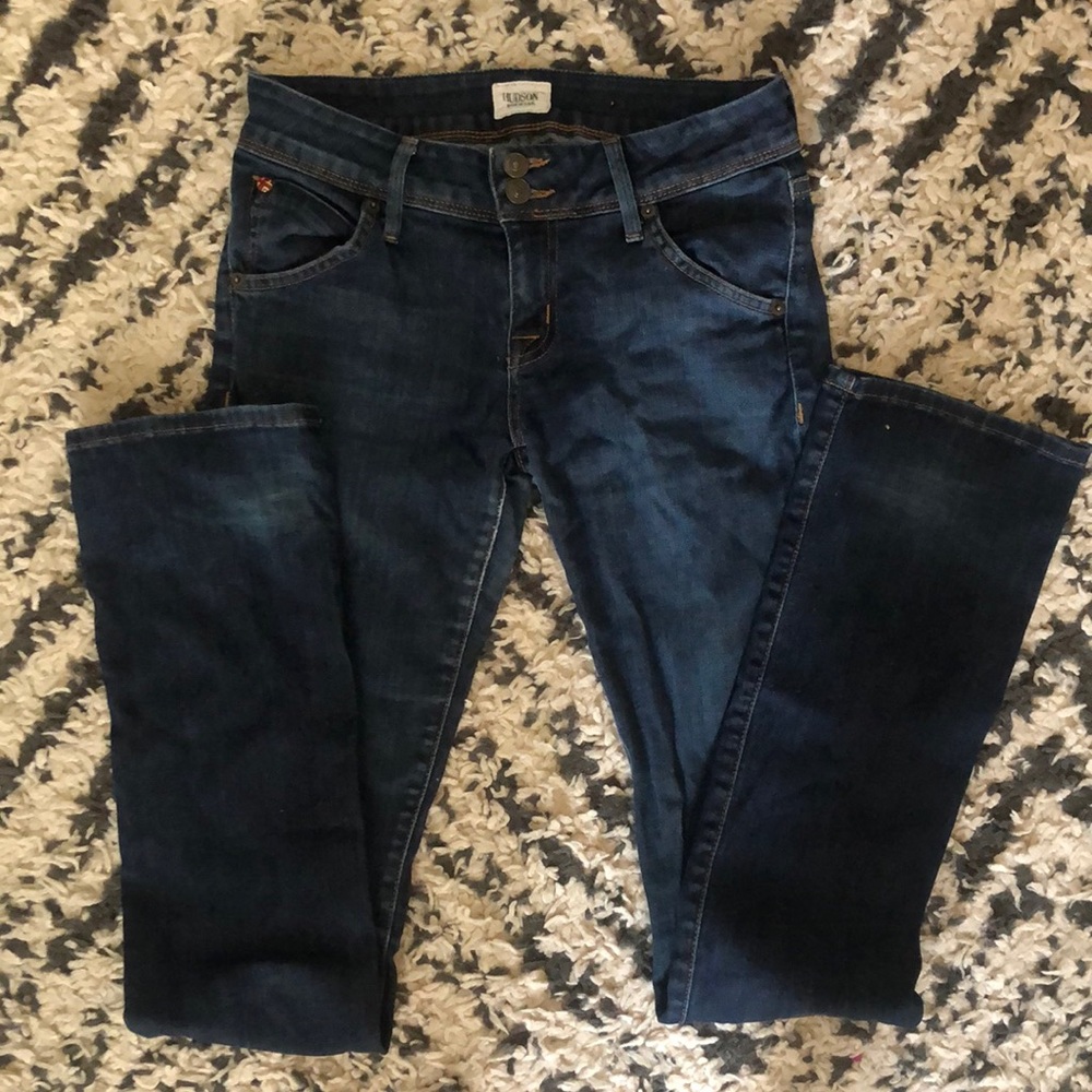Hudson Baby Boot Dark Wash Low Rose Jean Size 26